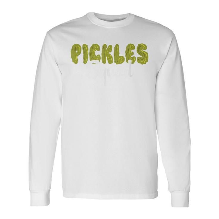 Pickles Squad Costume Pickles Lover Long Sleeve T-Shirt Gifts ideas