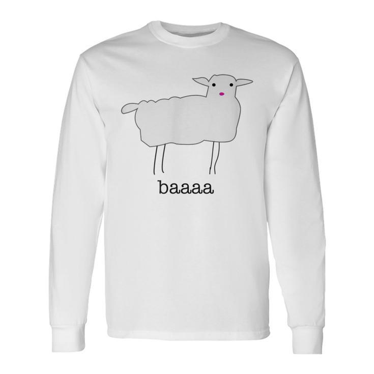 Pony-Poor Baaa Sheep With Logo On Back Long Sleeve T-Shirt