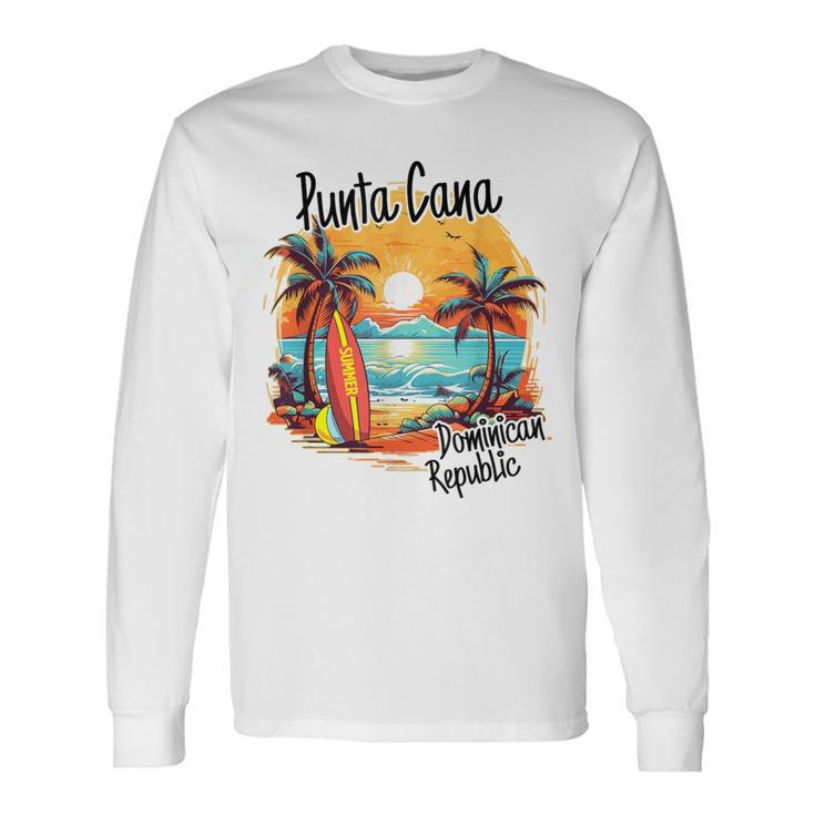 Punta Cana Dominican Republic Vacation Beach Family Trip Long Sleeve T-Shirt