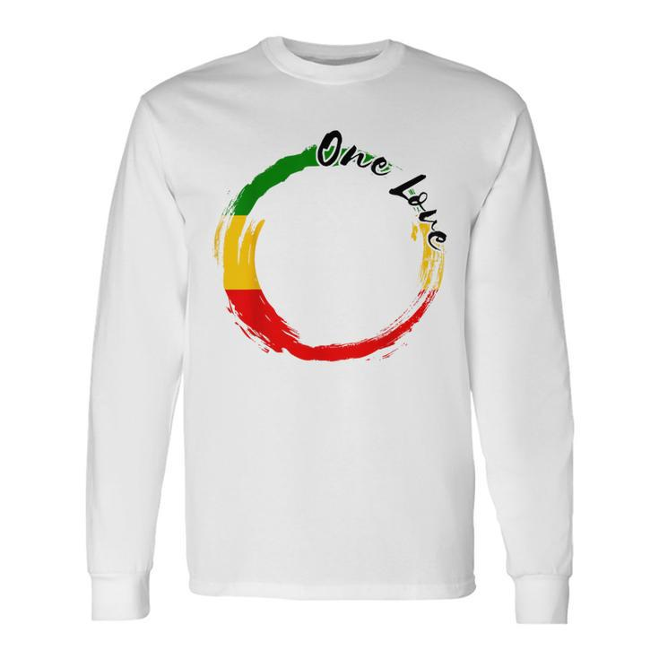 Rastafari Roots Jamaican One Love Reggae Rasta Reggae Long Sleeve T-Shirt