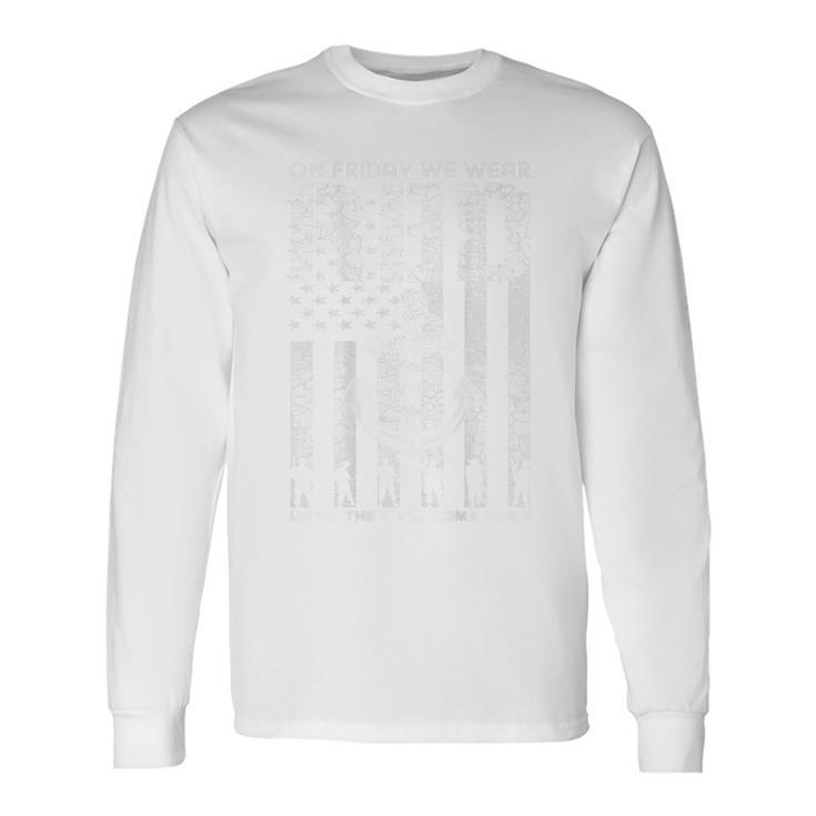 Red Friday Military To Support Navy Soldiers Long Sleeve T-Shirt
