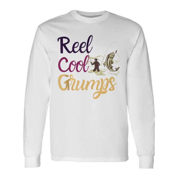 Reel Cool Grumps Vintage Fishing Father's Day Long Sleeve T-Shirt Gifts ideas