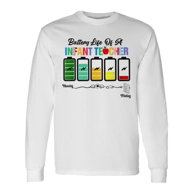 Regalo Divertido De La Batería De Un Profesor Infantil Tgif Camiseta de manga larga