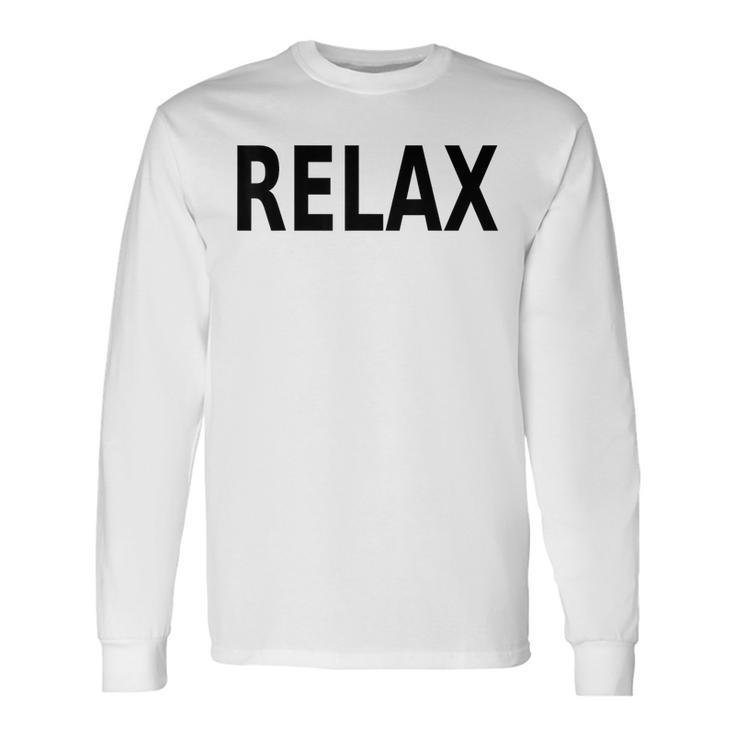 Relax Retro 80S Party Long Sleeve T-Shirt