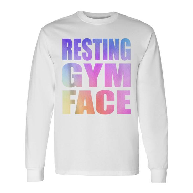 Resting Gym Face Long Sleeve T-Shirt