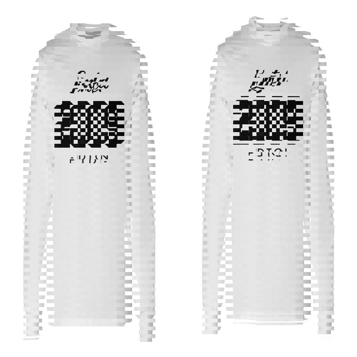 Retro 15 Años Nacido En 2009 Edición Limitada 15 Cumpleaños Camiseta de manga larga