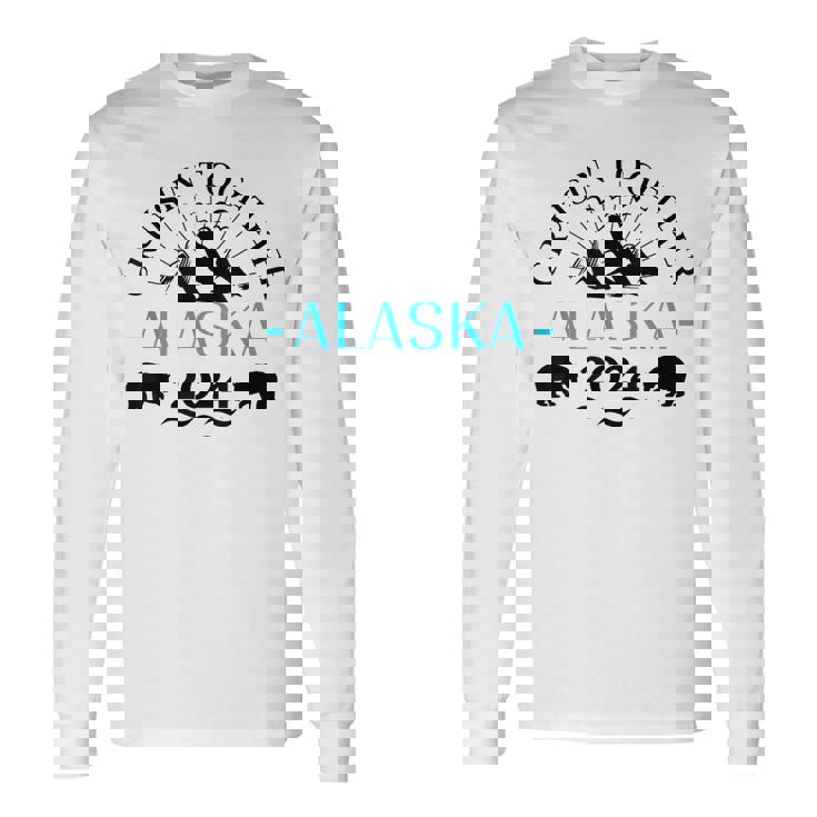 Retro Alaska Cruise 2024 Family Cruise 2024 Family Matching Long Sleeve T-Shirt