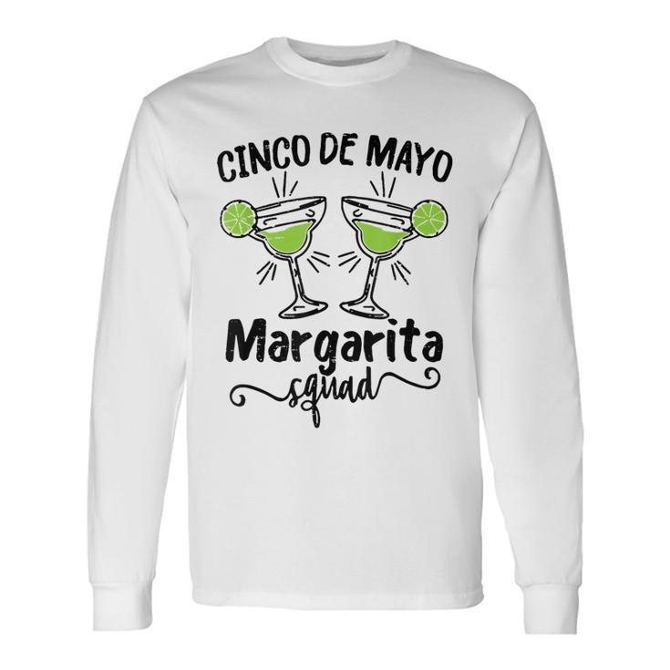 Retro Cinco De Mayo Fiesta Margarita Squad Long Sleeve T-Shirt