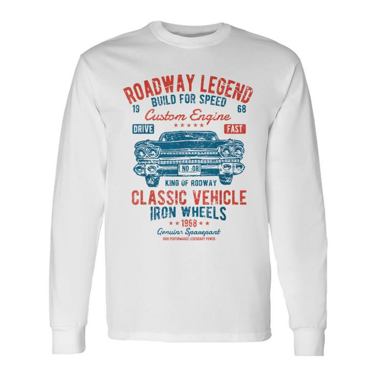Retro Classic Car Stuff Vintage Cars Long Sleeve T-Shirt