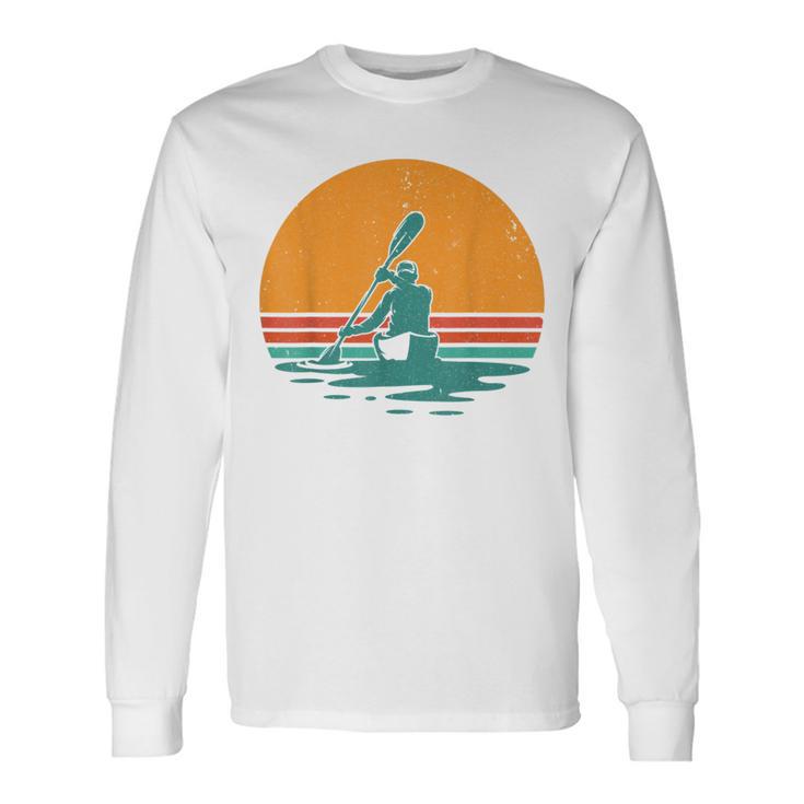 Retro Kayak Langarmshirts Geschenkideen