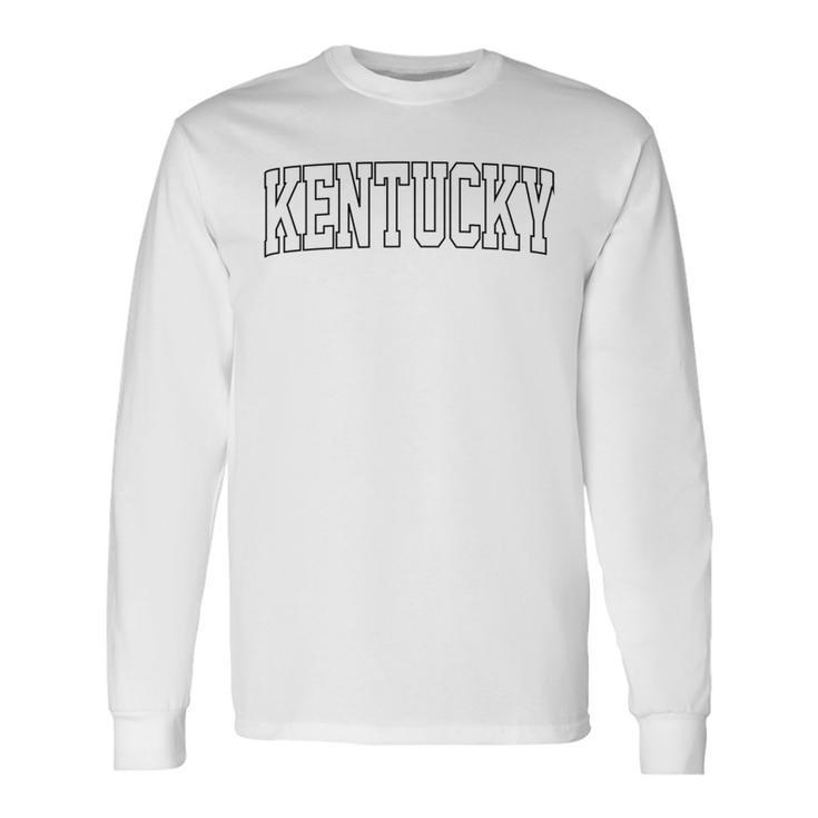 Retro Kentucky Vintage Kentucky Classic Blue Throwback Long Sleeve T-Shirt