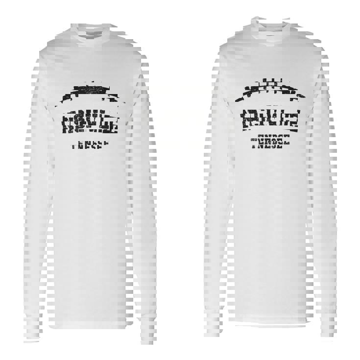 Retro Nashville Tennessee Camiseta de manga larga