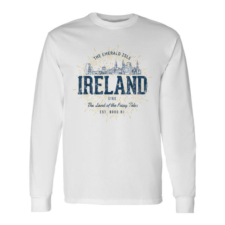 Retro Style Vintage Ireland Long Sleeve T-Shirt Gifts ideas