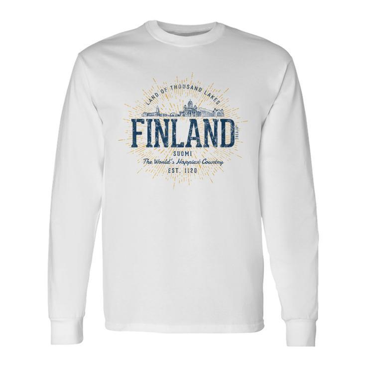 Retro Styleintage Finland S Langarmshirts Geschenkideen