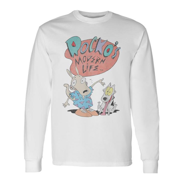 Rockos Modern Life Rocko And Spunky Long Sleeve T-Shirt