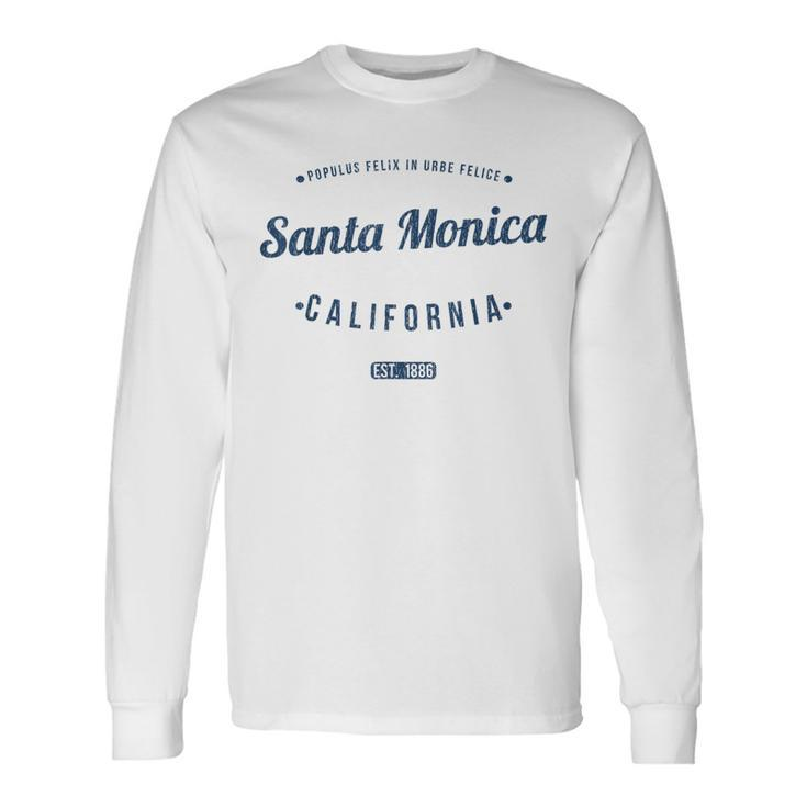 Santa Monica Kalifornienintage-Souvenir Ca Santa Monica Langarmshirts Geschenkideen