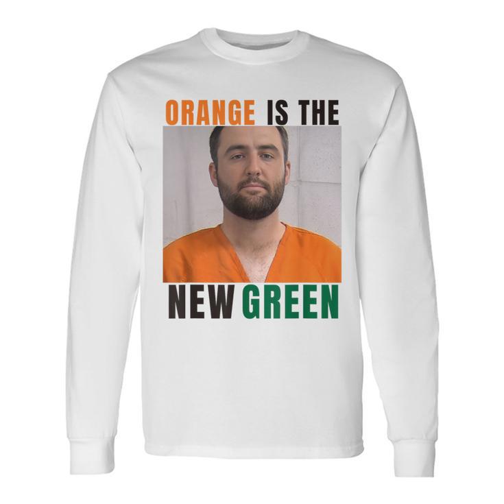 Scottie Hot Orange Is The New Green Long Sleeve T-Shirt