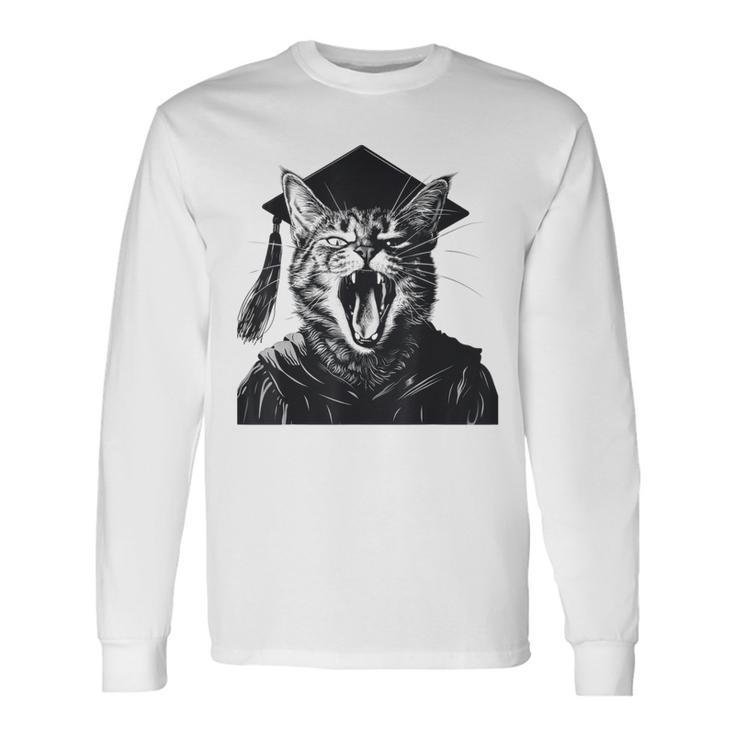 Seniors Graduation Cat Cat Long Sleeve T-Shirt Gifts ideas