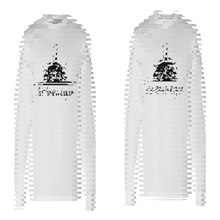 Sic Parvis Magna La Grandeza Latina Desde Pequeños Comienzos Camiseta de manga larga