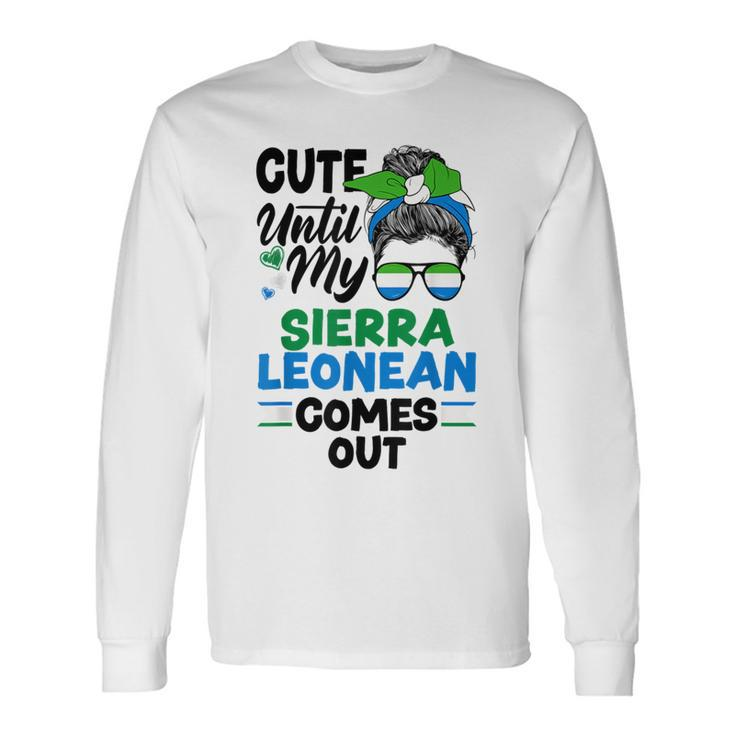 Sierra Leonean Sierre Leone Flag Long Sleeve T-Shirt