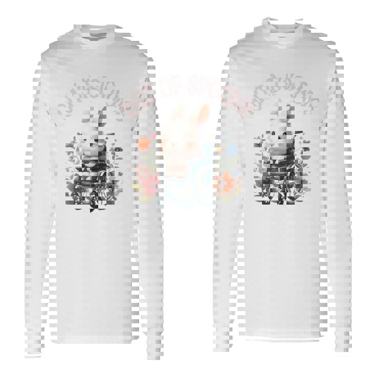 Out Of Spoons Chronic Pain Disability Awareness Cute Spoonie Long Sleeve T-Shirt