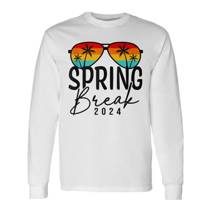 Spring Break 2024 Beach Week Group Summer Vacation Matching Long Sleeve T-Shirt