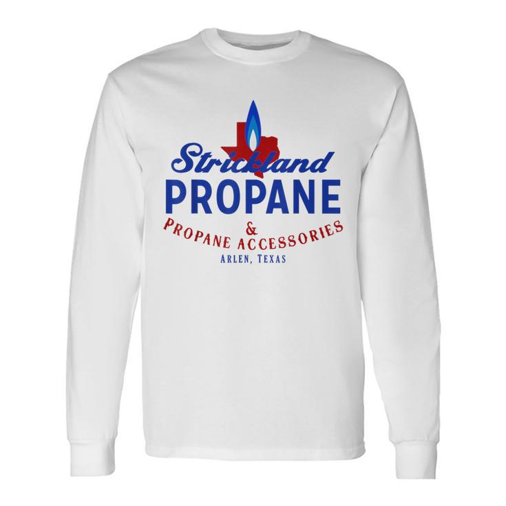 Strickland Propane Taste The Meat Not The Heat Long Sleeve T-Shirt