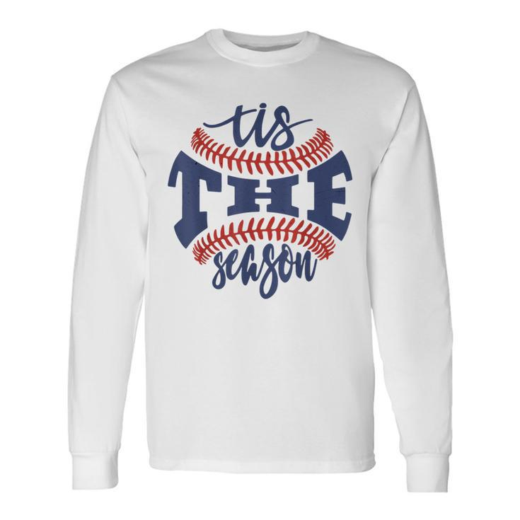 Tis The Season Baseball Mom Long Sleeve T-Shirt Gifts ideas