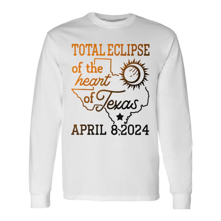 Total Eclipse Of The Heart Of Texas April8 Long Sleeve T-Shirt