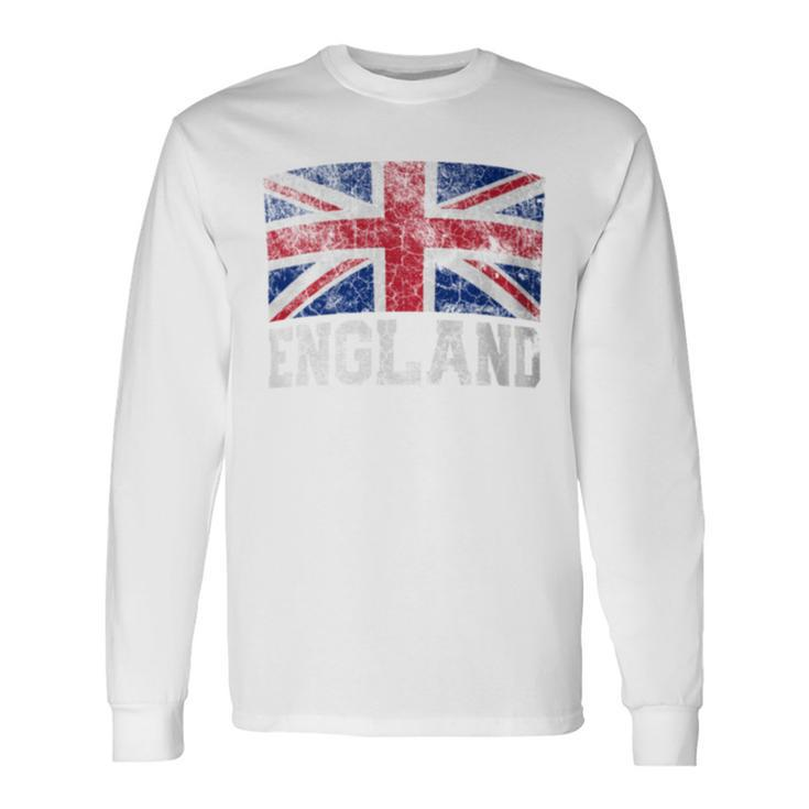 Union Jack Flag Uk England United Kingdom Roots Women Long Sleeve T-Shirt
