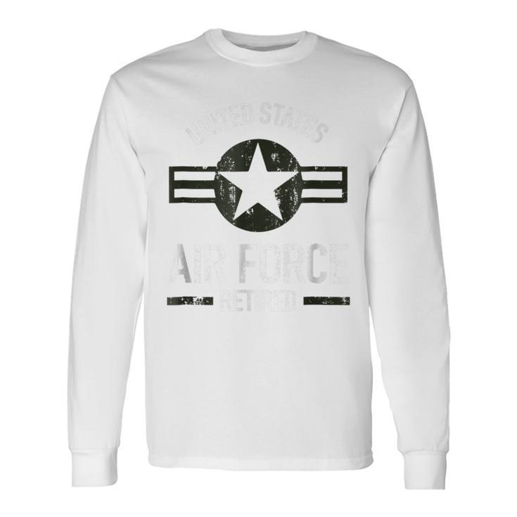 United States Retired Air Force Military Retirement Long Sleeve T-Shirt