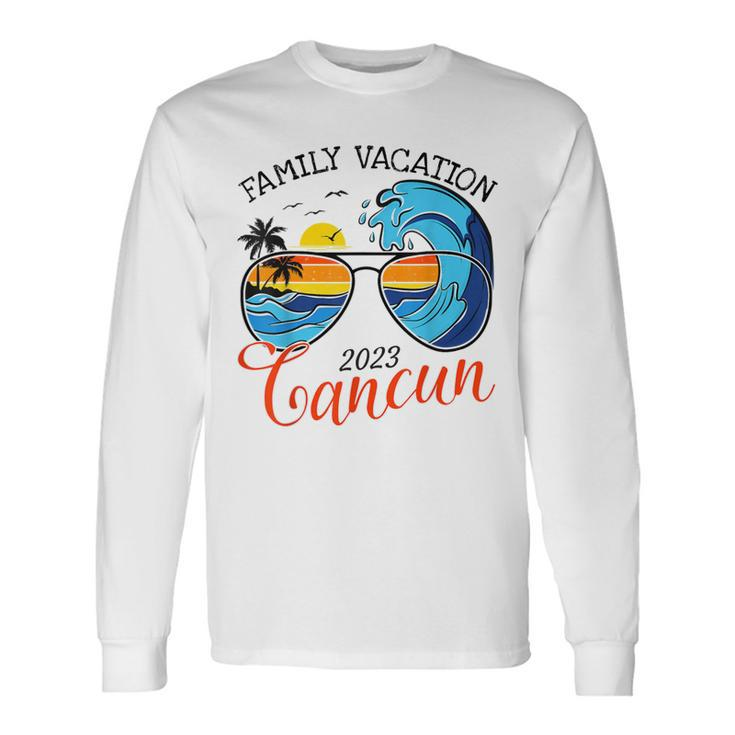 Vacay Mode Family Squad Group Family Vacation Cancun 2023 Long Sleeve T-Shirt