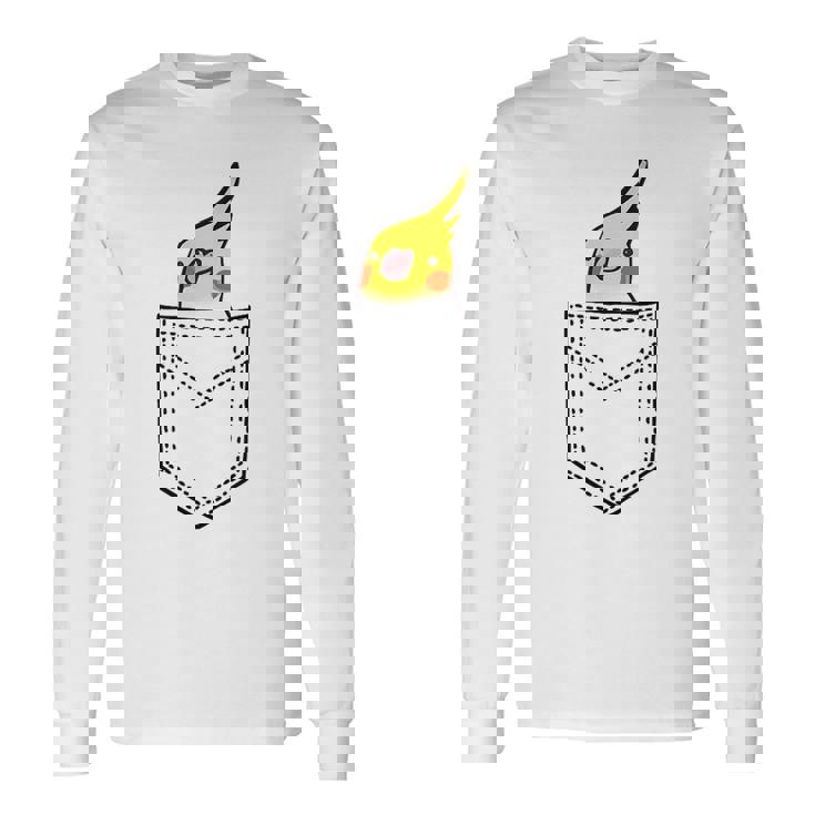 Vêtement De Calopsitte Amusant Mignon Calopsitte De Poche Perroquet T-shirt à manches longues