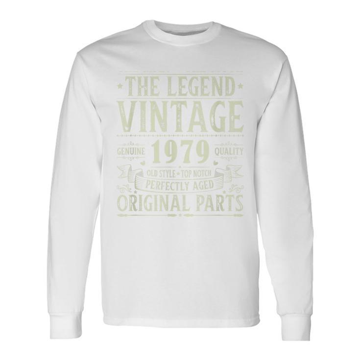 Vintage 1979 T For Retro 1979 Birthday Long Sleeve T-Shirt