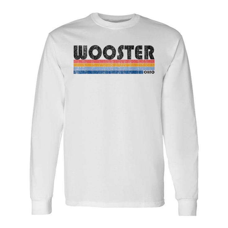 Vintage 1980S Style Wooster Oh Long Sleeve T-Shirt Gifts ideas