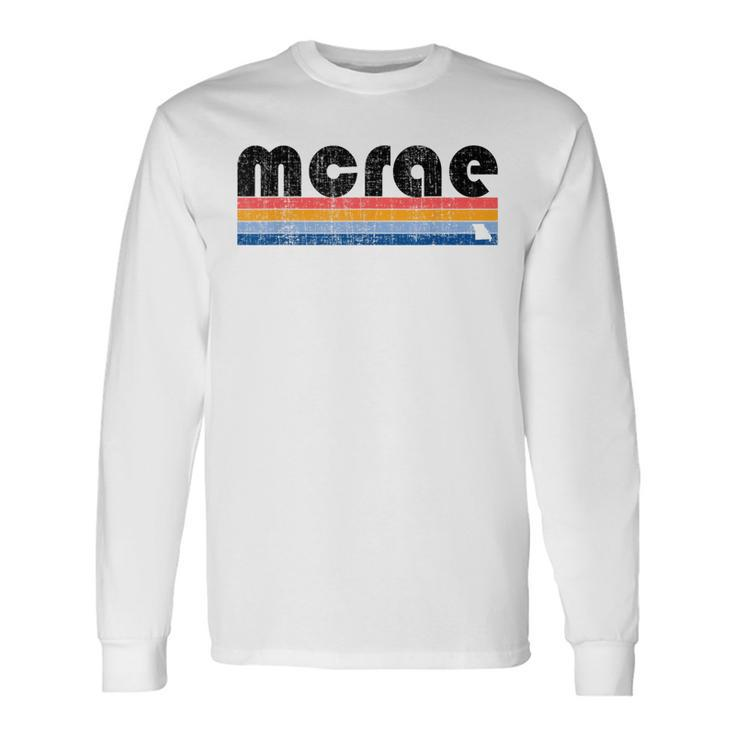 Vintage 80S Style Mcrae Ga Long Sleeve T-Shirt