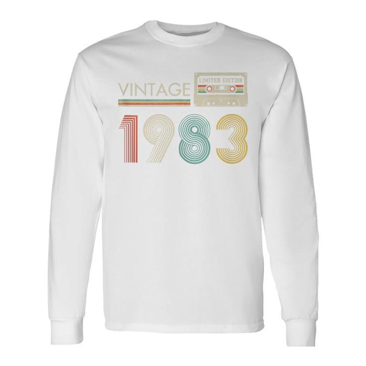 Vintage Cassette Limited Edition 1983 Birthday Long Sleeve T-Shirt