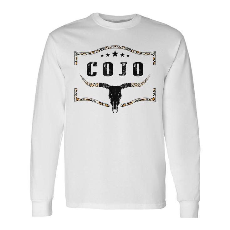 Vintage Cojo Bull Skull Country Music Long Sleeve T-Shirt