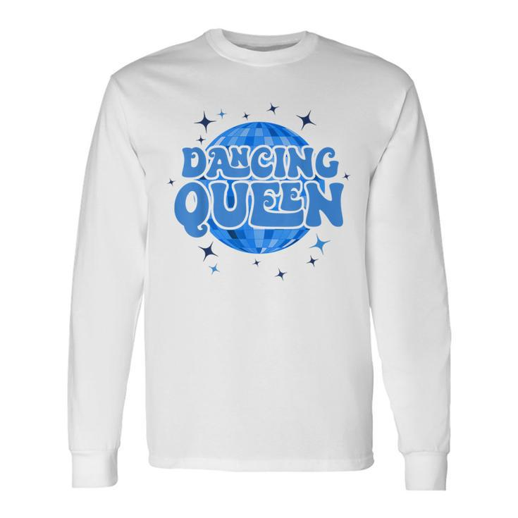 Vintage Retro Dancing Queens Bachelorette Party Matching Long Sleeve T-Shirt