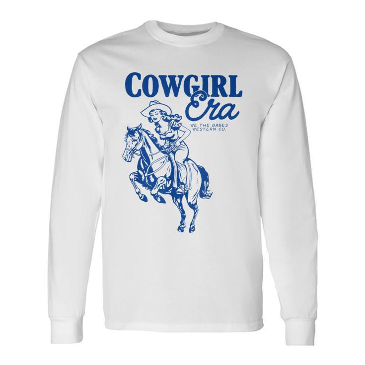 Vintage Retro Cowgirl Era We The Babes Western Co Long Sleeve T-Shirt