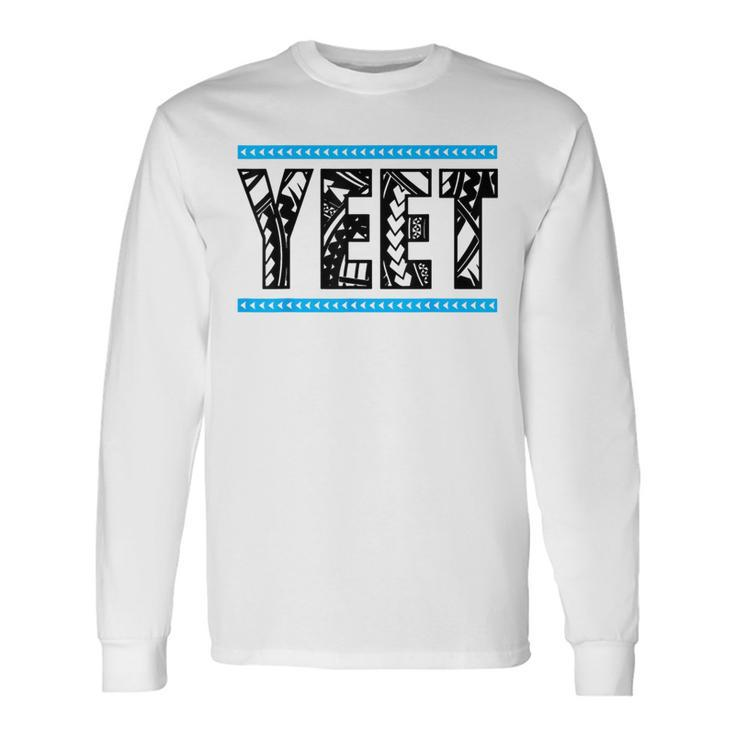 Vintage Retro Jey Uso Yeet S Yeet Ww Quotes Long Sleeve T-Shirt