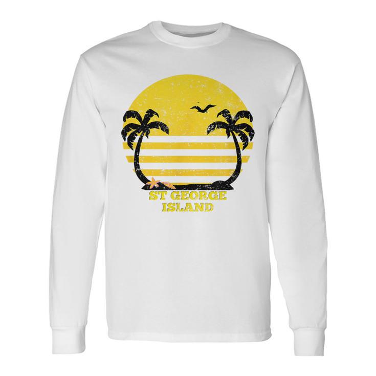 Vintage St George Island Long Sleeve T-Shirt