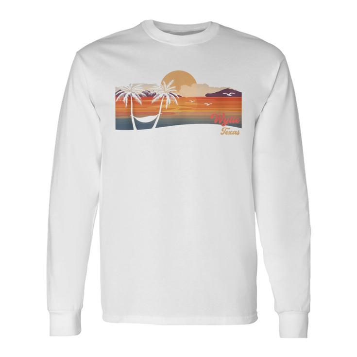 Vintage Wylie Texas Beach Long Sleeve T-Shirt