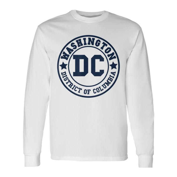 Washington Dc Athletic Throwback Classic Long Sleeve T-Shirt