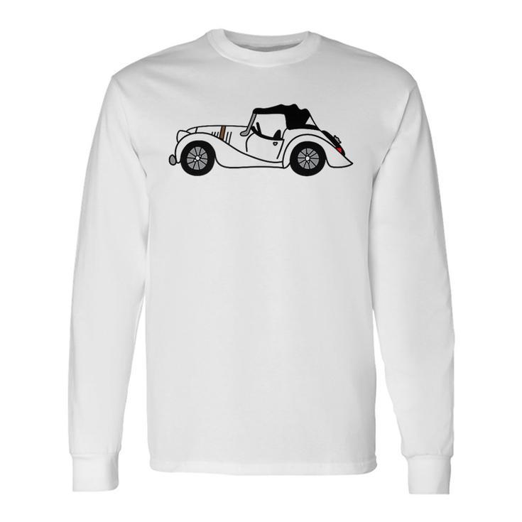 White Morgan 44 44 Car Drawing Long Sleeve T-Shirt