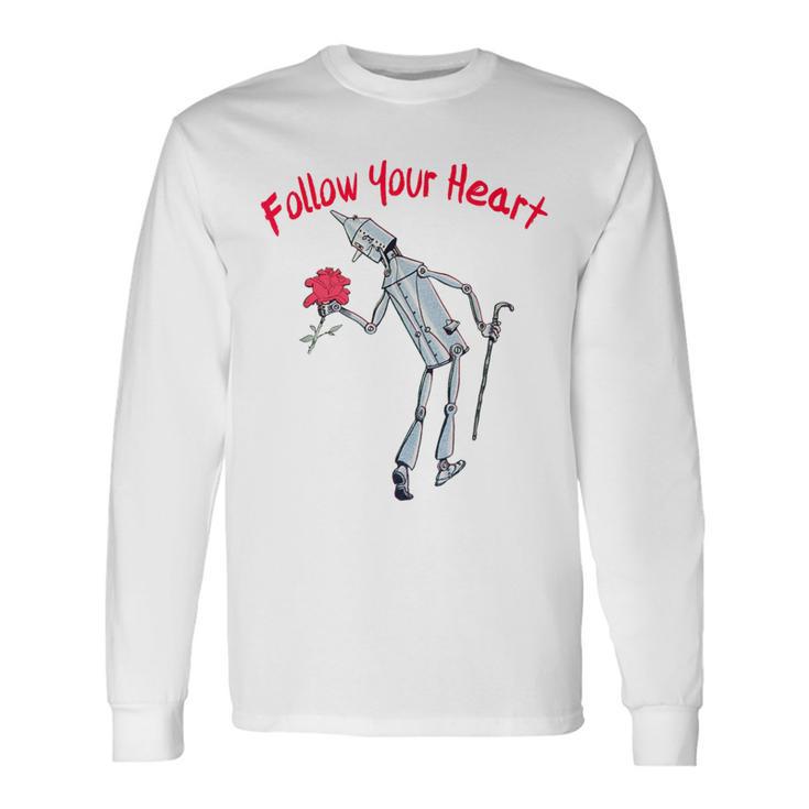Wonderful Wizard Of Oz Tin Man -Oz Tinman Heart Long Sleeve T