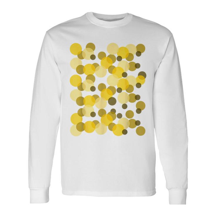 Yellow Spots Polka Dot Long Sleeve T-Shirt