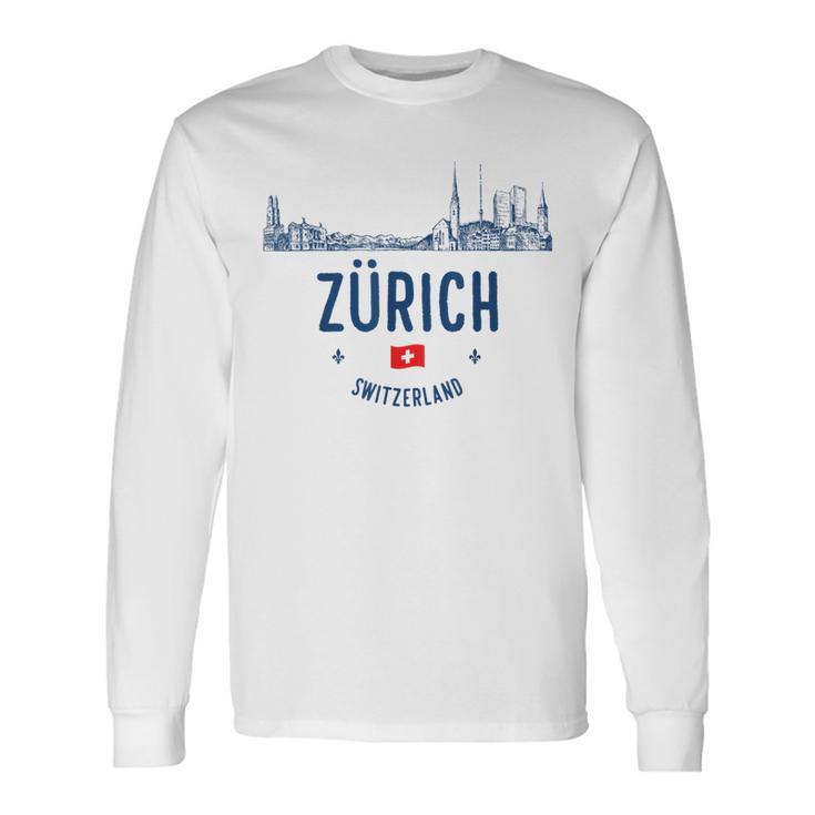 Zürich Schweiz Swiss Travel Langarmshirts Geschenkideen