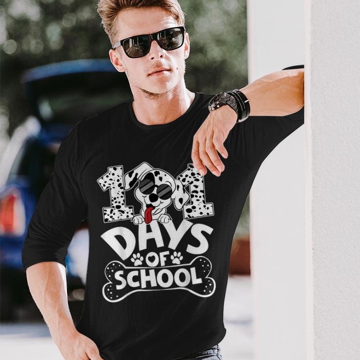 100 Days Of School Dalmatian Dog Boy Kid 100Th Day Of School Long Sleeve T-Shirt Gifts for Him