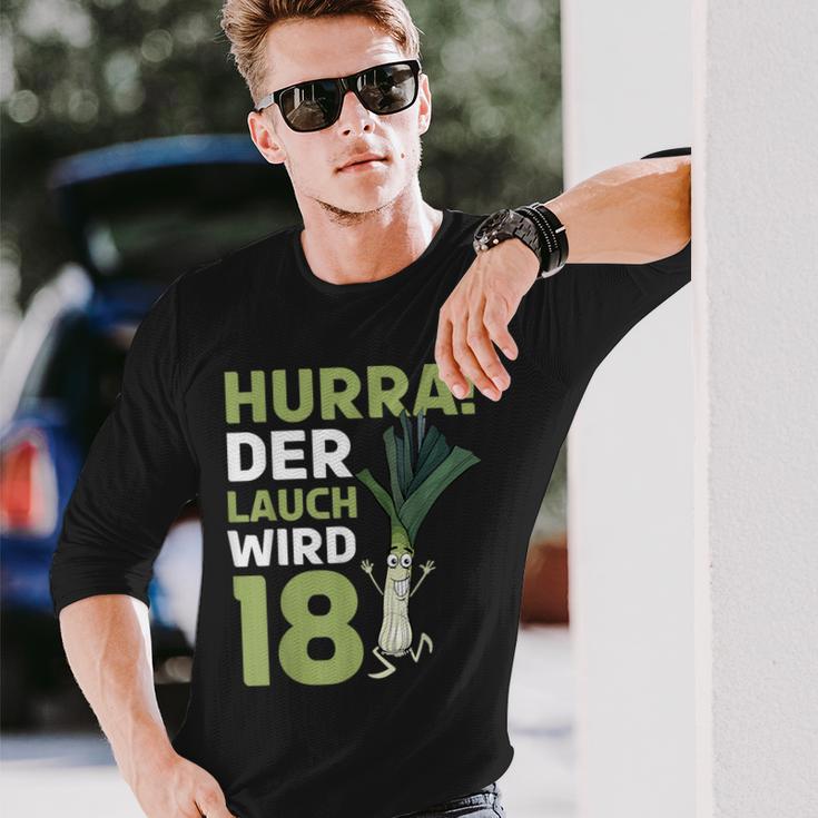 18Th Birthday Hurra Der Lauch Wird 18 Langarmshirts Geschenke für Ihn